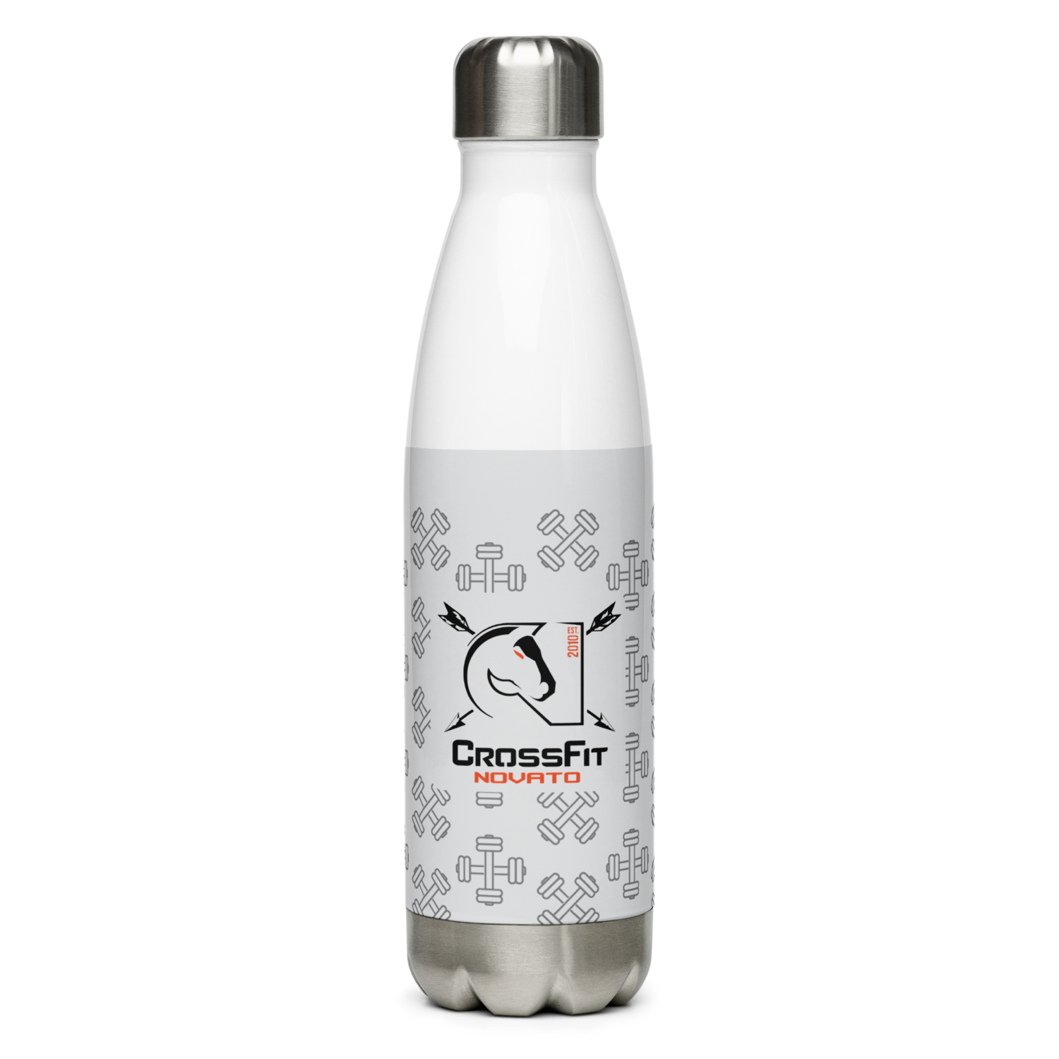 Insulated Water Bottle - Crossed Dumbbells