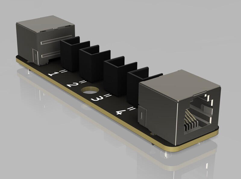 RX4 CUE EXTENDER 4-WAY For SpeedRail T3