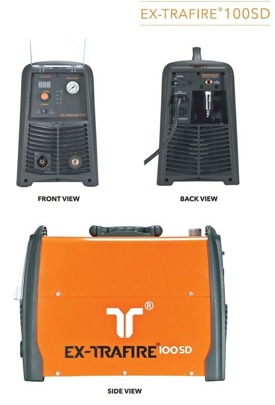 PLASMA CUTTER 100SD WITH 15 METRES MECHANIZED TORCH EX-TRAFIRE EX100SD-M15M
