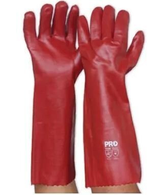 Red PVC Gloves
