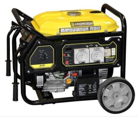 Cromtech Generator 6.5kW Petrol AVR Electric Start