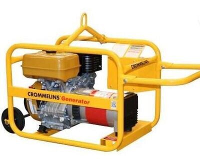Crommelins Generator 5.0kW Robin Petrol E -Start Hirepack