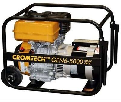 Cromtech Generator 5.0kW Robin Petrol Tradepack