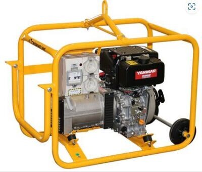 Crommelins Generator 3.8kW Yanmar Diesel Hirepack