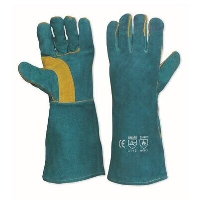Lefties - Green Leather Gloves