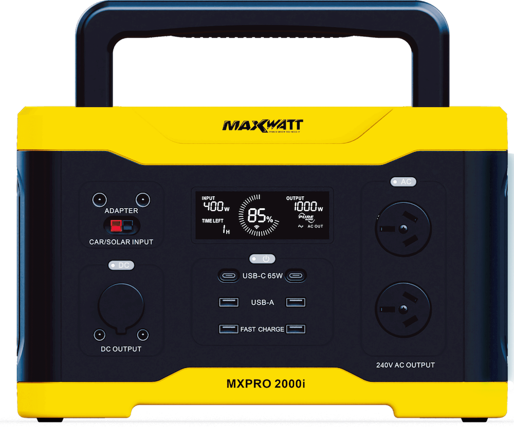MAXWATT 2000 WATT PURE SINE WAVE PORTABLE POWER STATION MAXWATT 2000 WATT PURE SINE WAVE PORTABLE POWER STATION