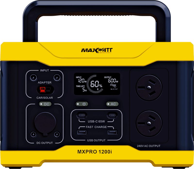 MAXWATT 1200 WATT PURE SINE WAVE PORTABLE POWER STATION MAXWATT 1200 WATT PURE SINE WAVE PORTABLE POWER STATION