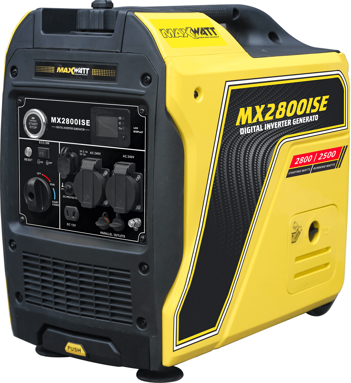 MAXWATT 2800W PURE SINE DIGITAL INVERTER GENERATOR MAXWATT 2800W PURE SINE DIGITAL INVERTER GENERATOR