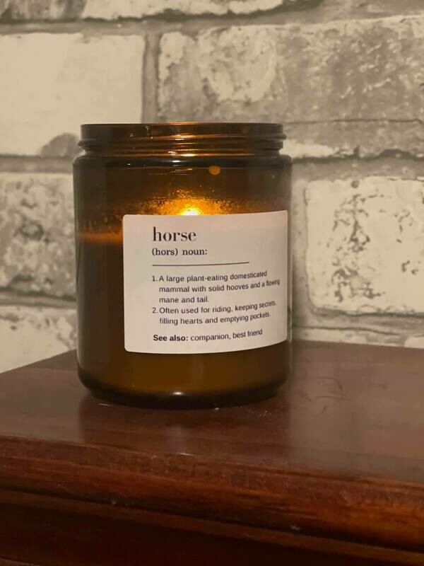 Horse Definition Candle