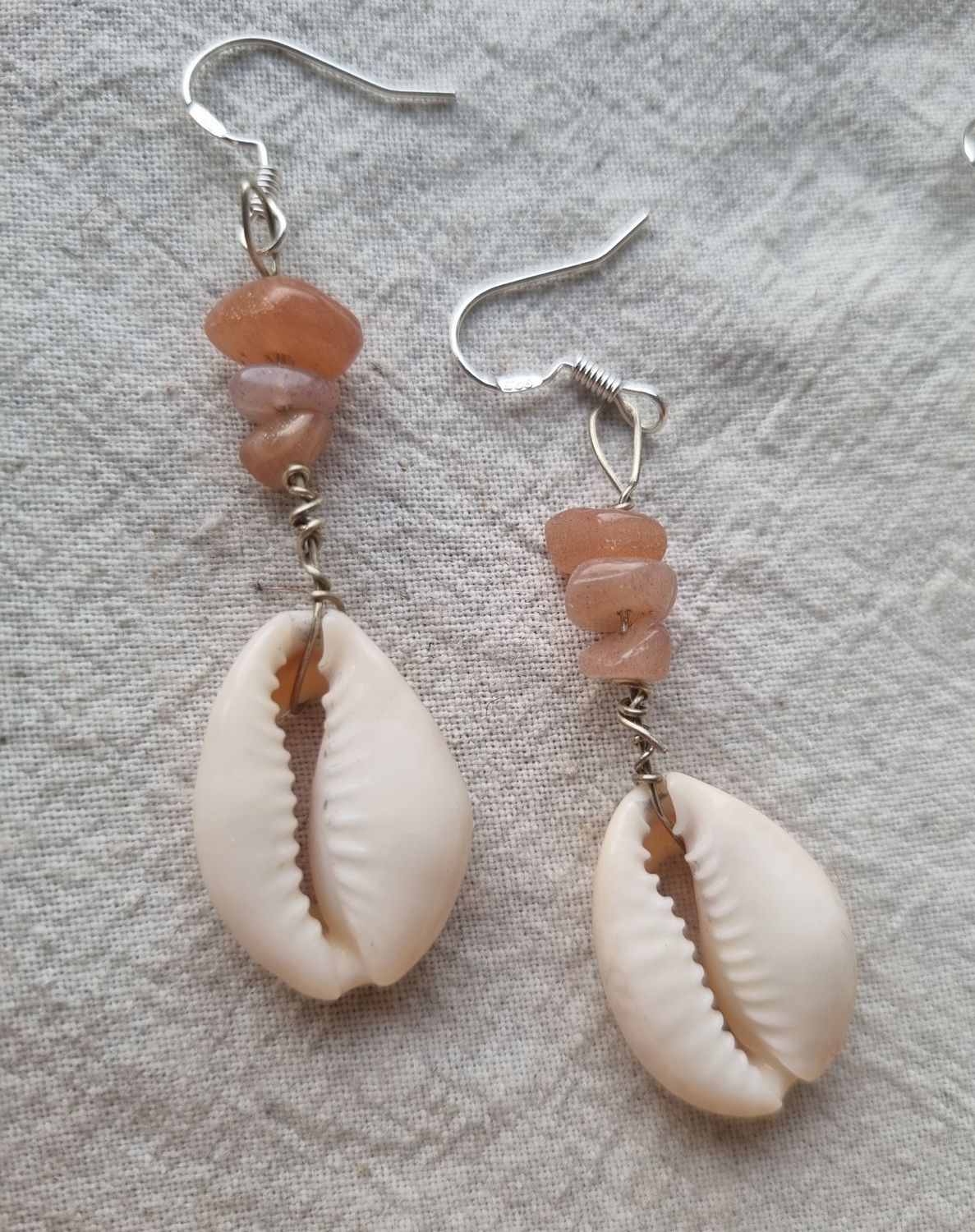 Cowrie shell earrings