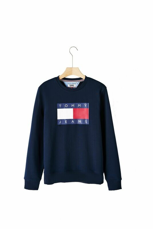 Genuine Tommy Hilfiger Men&#39;s Tommy Jeans Logo Crewneck Jumper Sweatshirt