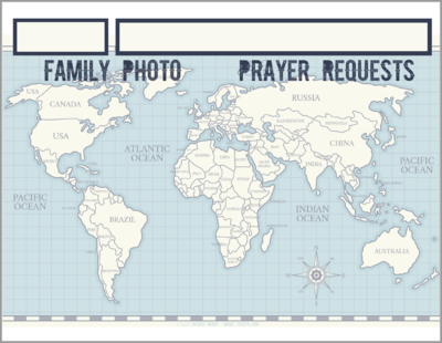 Missionary Prayer Pages