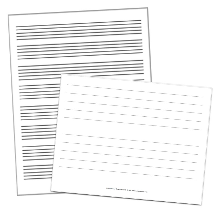 Free Assorted Music Manuscript/Staff Paper
