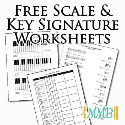 Free Scale and Key Signature Worksheets