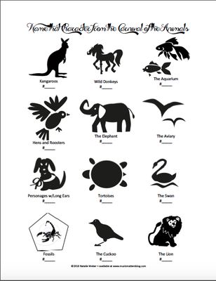 Carnival of the Animals Listening Game