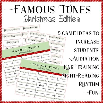 Famous Tunes Bingo and More - Christmas Edition
