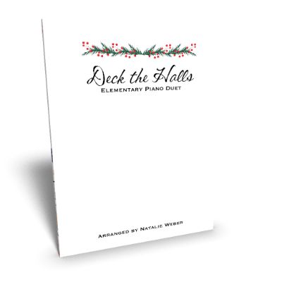 Deck the Halls Elementary Piano Duet