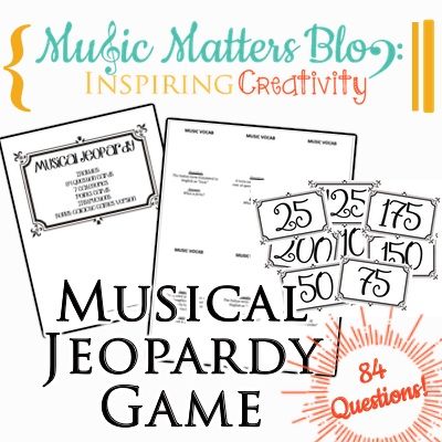 Musical Jeopardy Game