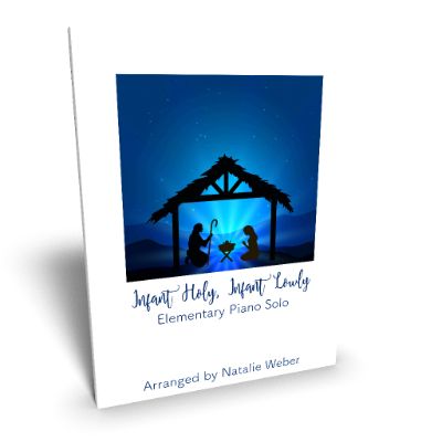 Infant Holy Infant Lowly Elementary Piano Solo