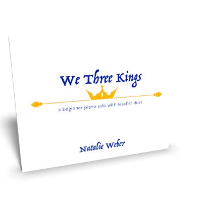 We Three Kings Beginner Piano Solo with Teacher Duet