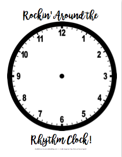 Free Rhythm Clock Worksheet
