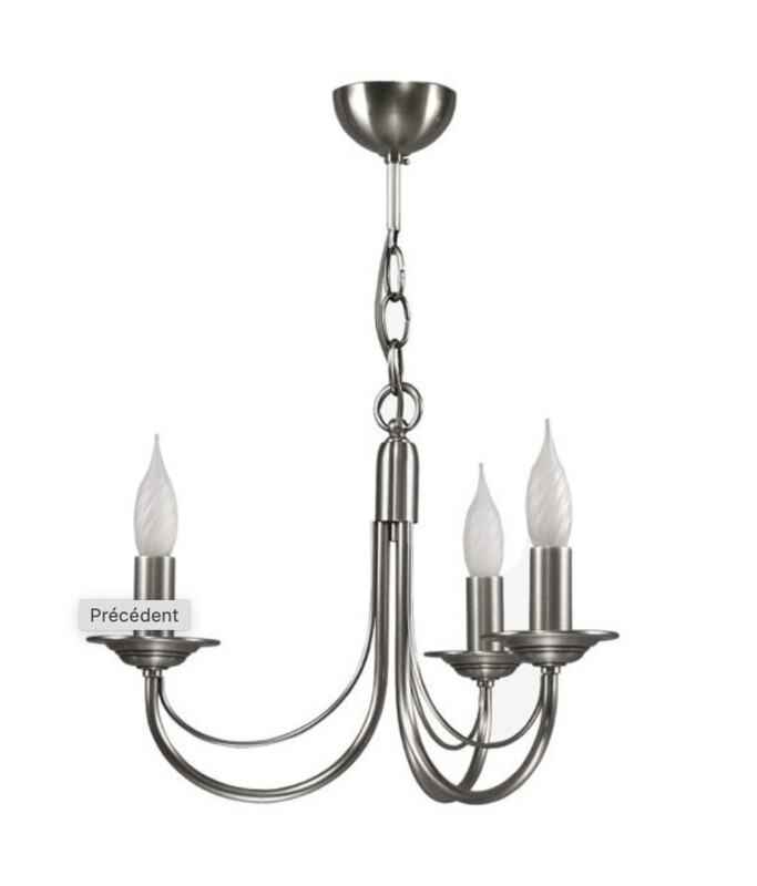 CHATELET Lustre 3L Nickel