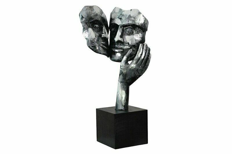 COUPLE ETREINTE ARGENT