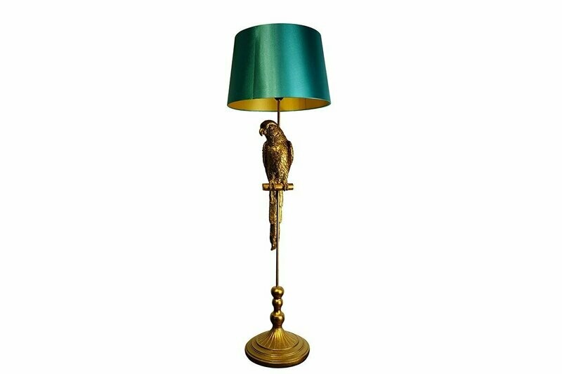 LAMPADAIRE PERROQUET AB-JOUR BLEU PETROLE