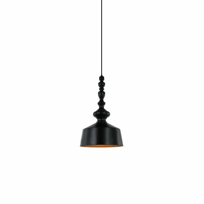 Suspension métal noir / intérieur or