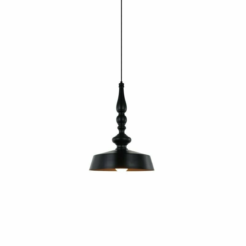 Suspension métal noir / intérieur or