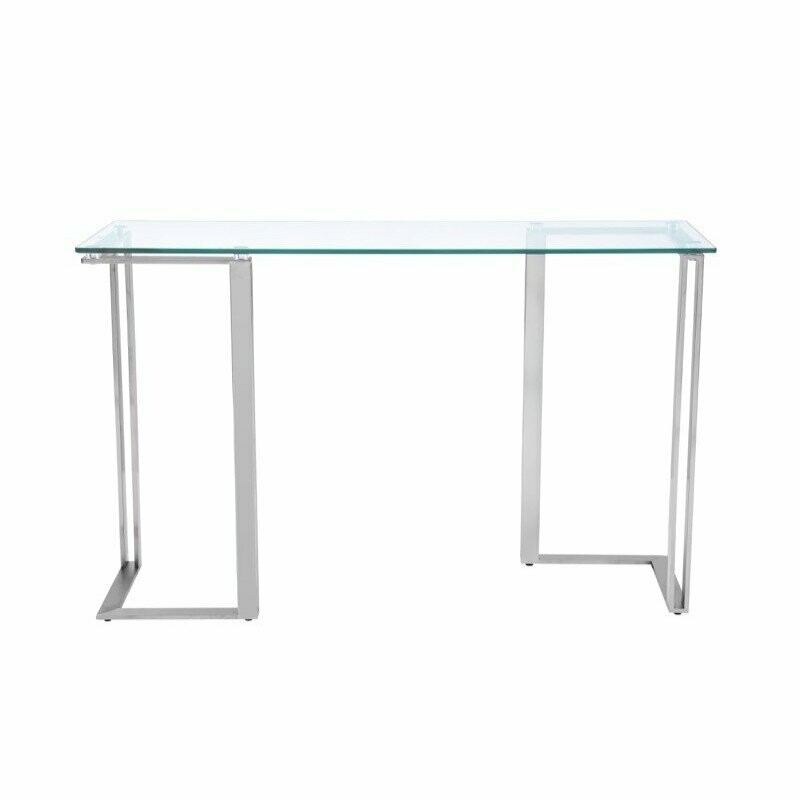 Console verre et métal
