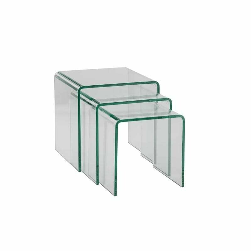 Table gigogne en verre