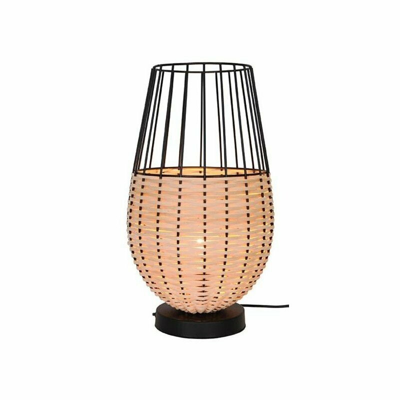 Lampe à poser en rotin naturel