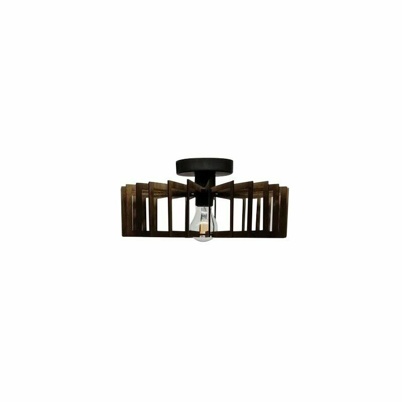 Plafonnier ou Applique bois marron