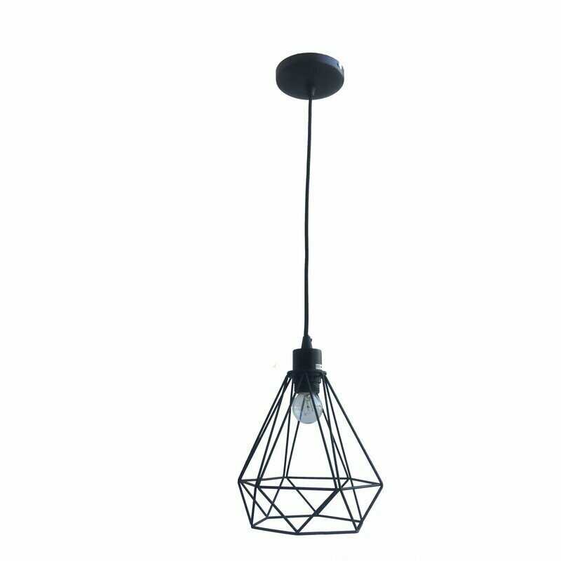 Suspension filaire métal noir