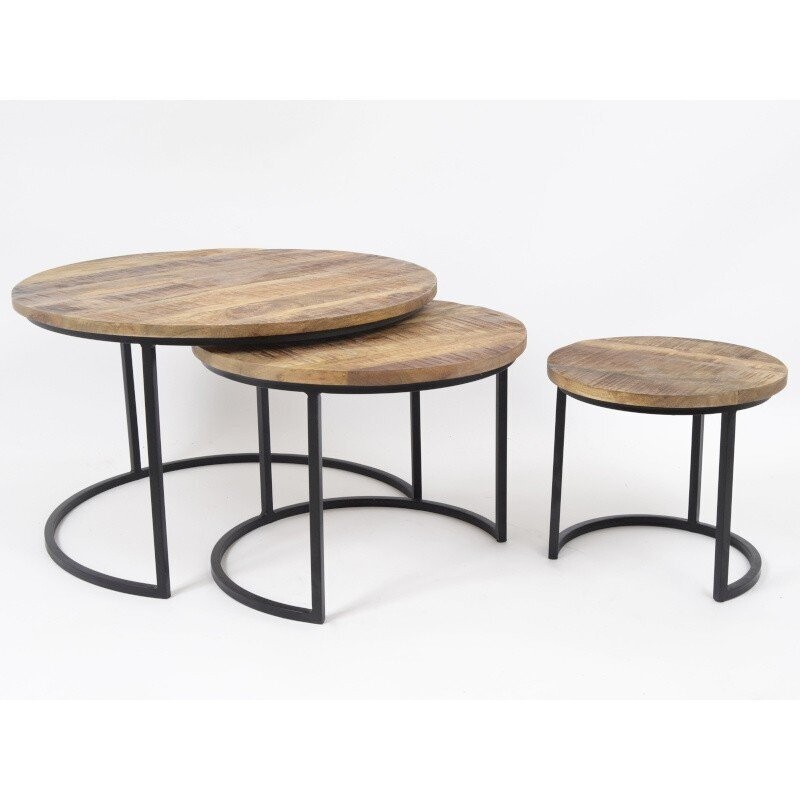 ABISKO set 3 tables rondes