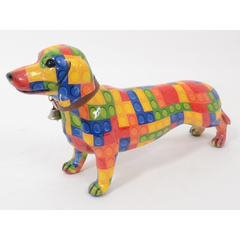 STREET-ART chien teckel 43cm