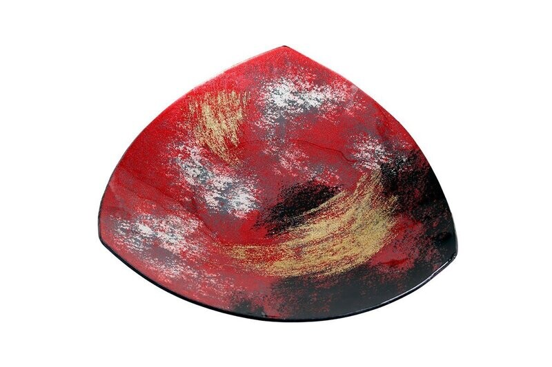 PLAT TRIANGLE ARTY ROUGE/OR