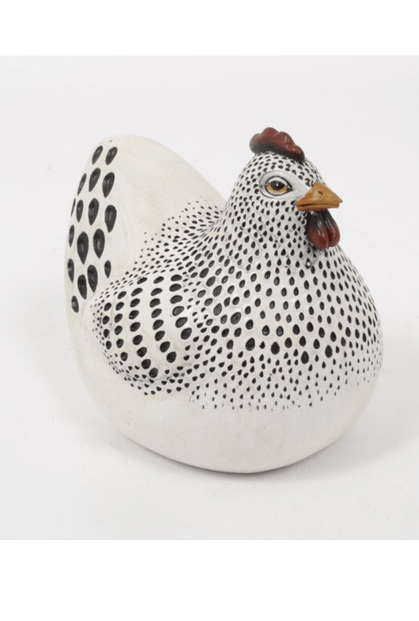 COTTAGE poule blanche 15cm