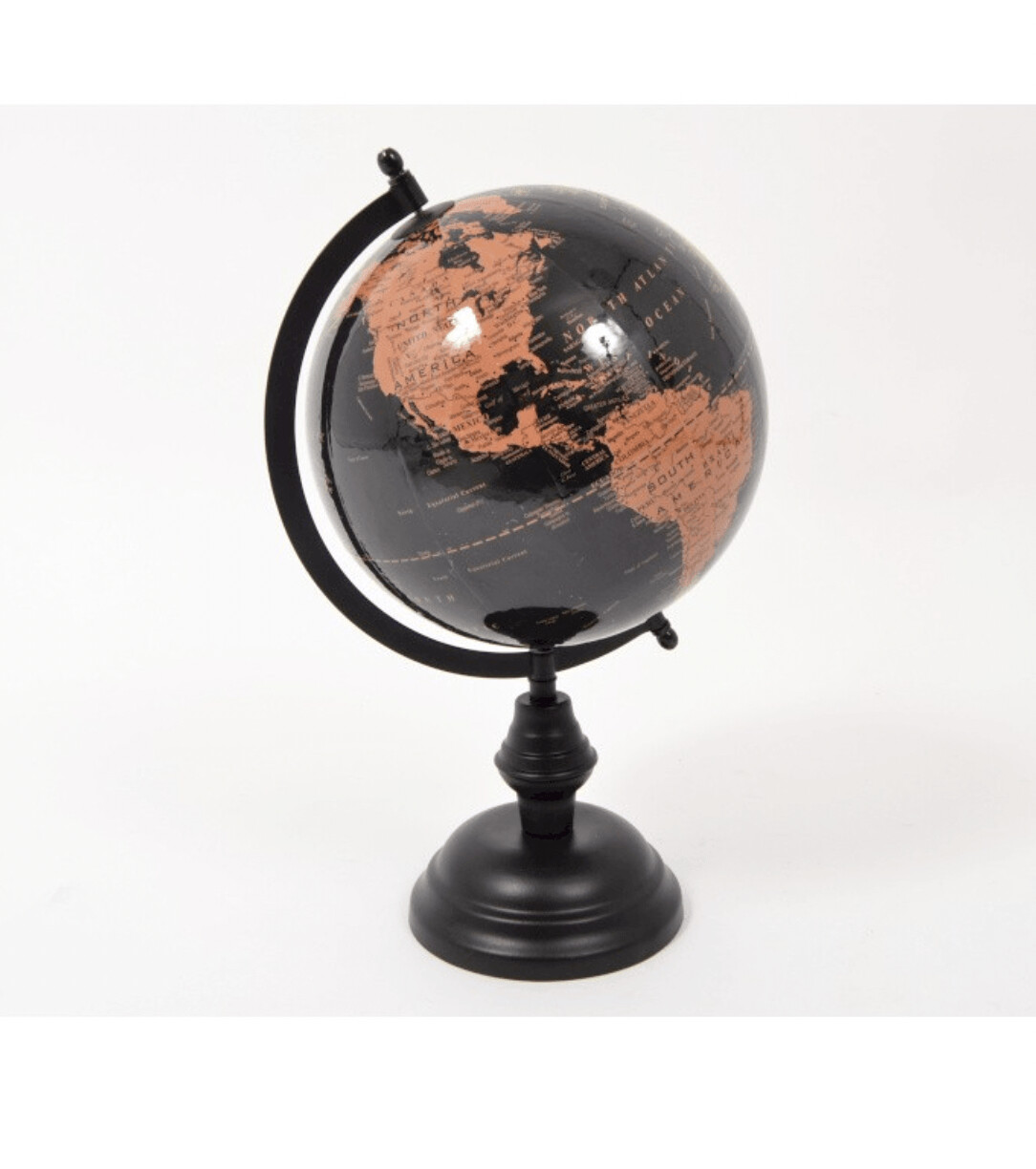 PHILEAS mappemonde noire 34cm