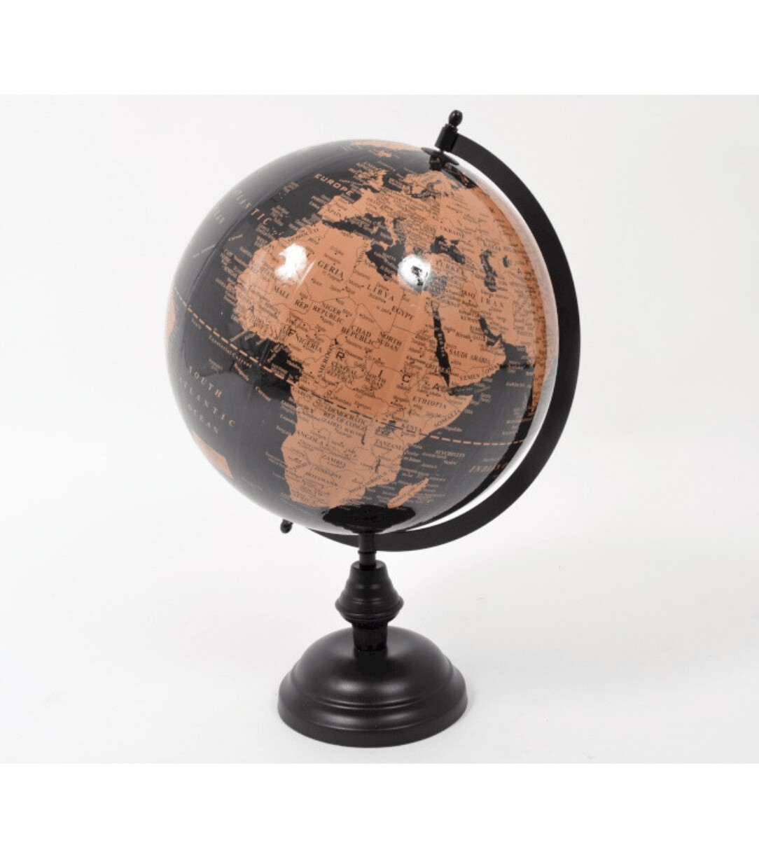 PHILEAS mappemonde noire 44cm