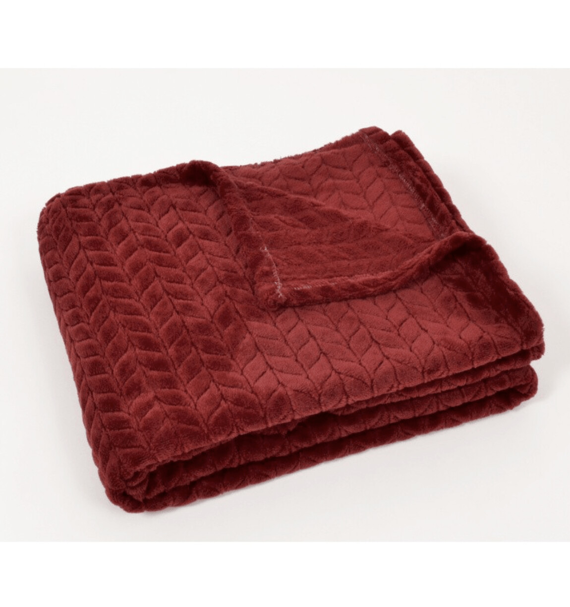 SARAH plaid 130x170 bordeaux