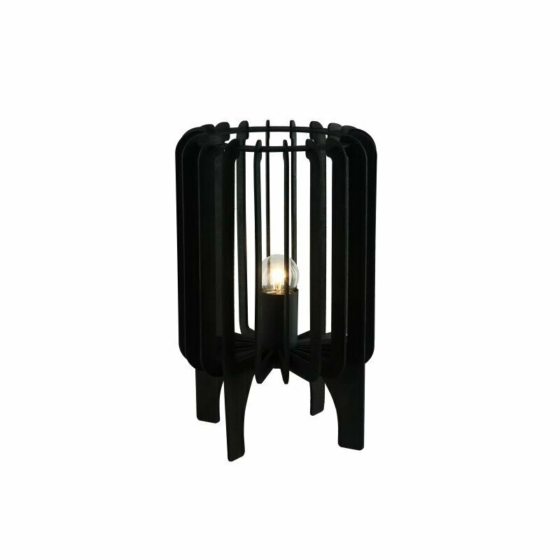 Lampe à poser bois noir Lampe à poser bois noir