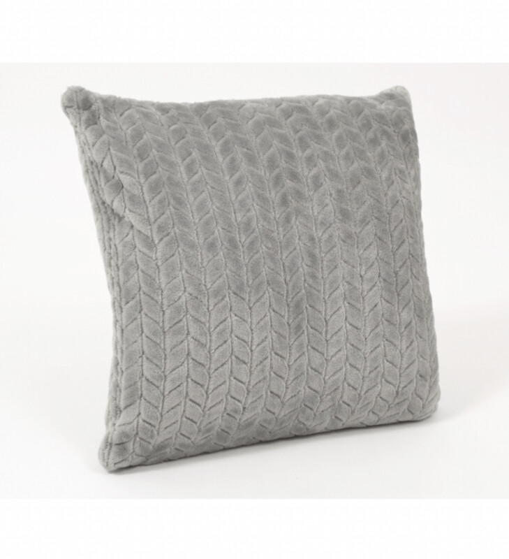 SARAH coussin 45x45 gris