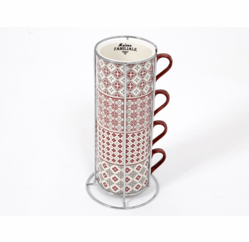 ALMEIDA c/présentoir 4 tasses