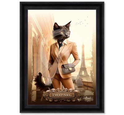 Tableau Chat-Nel 50x70 Tableau Chat-Nel 50x70