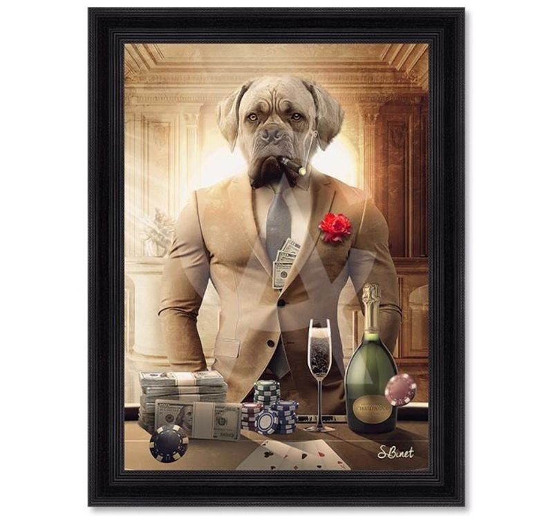 Chien luxury 50x70
