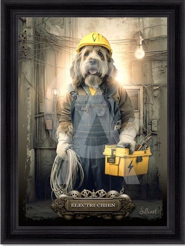 Electri-chien 50x70