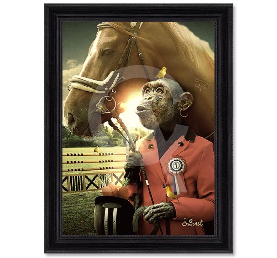 Singe cheval 50x70 Singe cheval 50x70