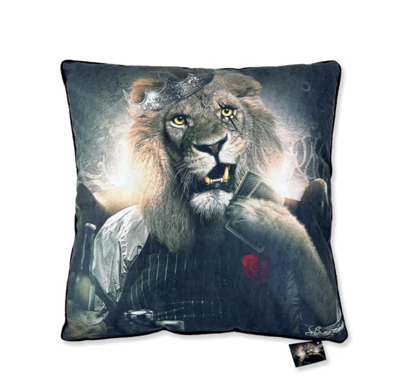 Lion casino - Binet coussin 45x45